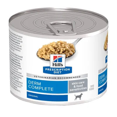 Hill’s Prescription Diet Derm Complete comida húmida para cães 200g