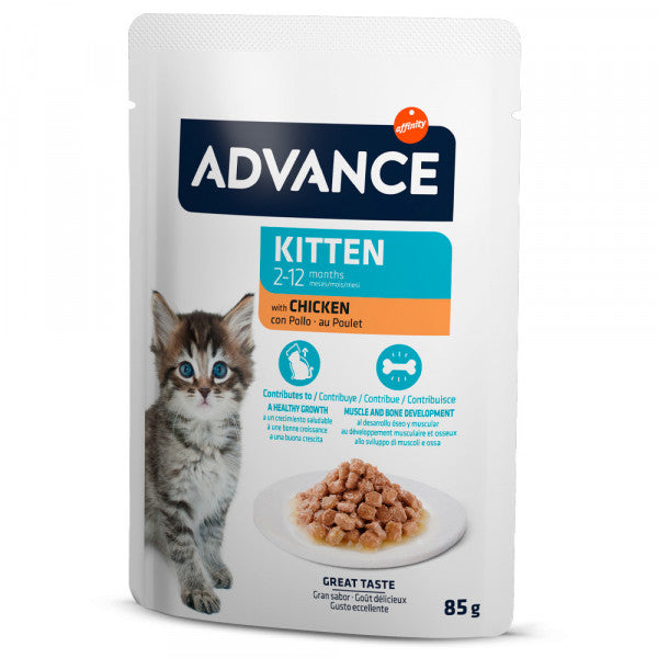 Advance Kitten - Alimento Húmido Para Gatinhos - Frango 85g