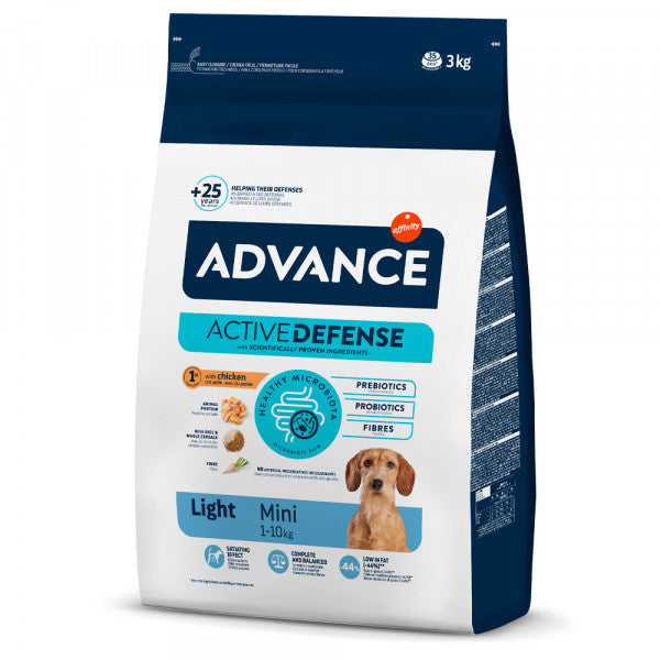 Advance Light Cão Mini Adulto - Frango E Arroz