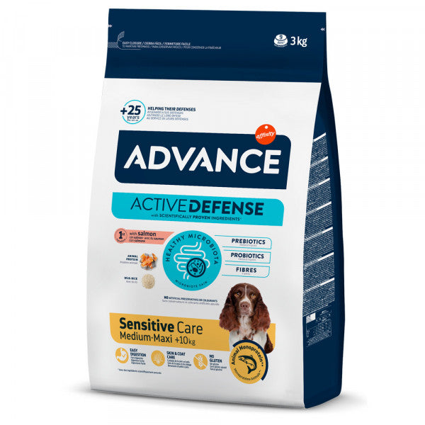 Advance Sensitive Cão Medium/Maxi Adulto - Salmão E Arroz