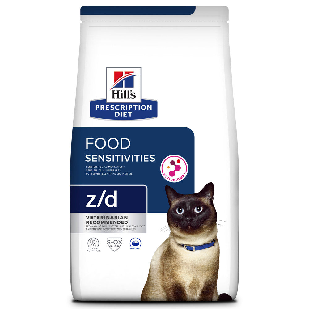 Hill's PD Food Sensitivities z/d - Ração seca para gato com sensibilidades alimentares