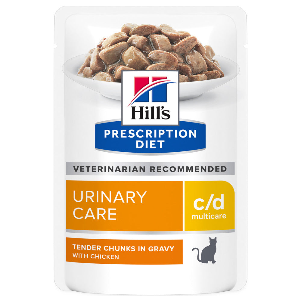 Hill's PD Urinary Care c/d Multicare - Alimento em molho para gato com problemas urinários - Frango 85g