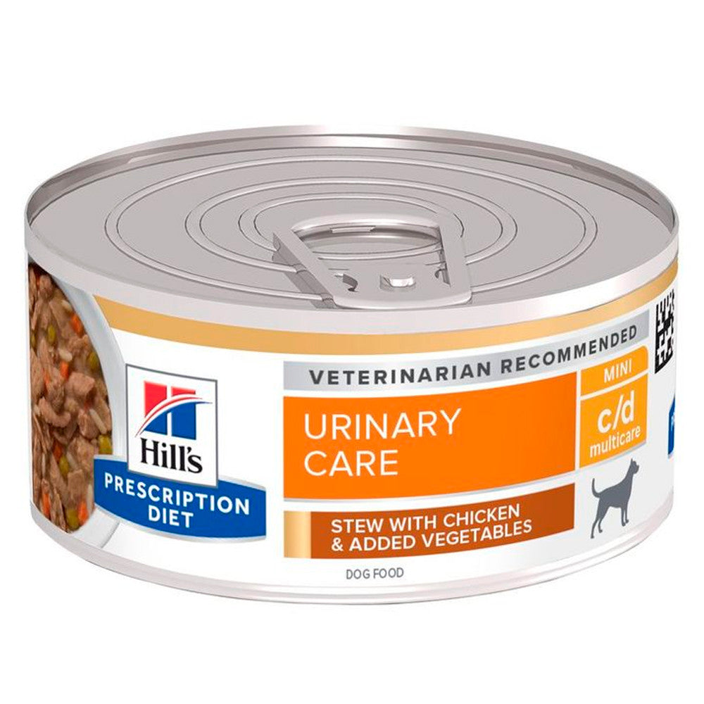 Hill's PD Urinary Care Mini c/d Multicare - Alimento em molho para cão para suporte da saúde urinária - Frango e legumes 156g