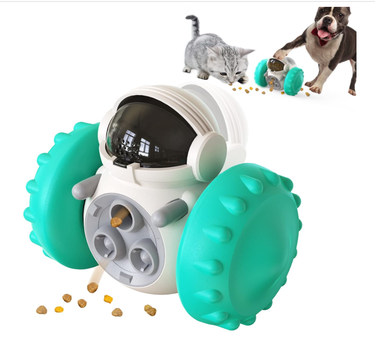 MSGA carrinho dispensador de snacks para cães e gatos — azul