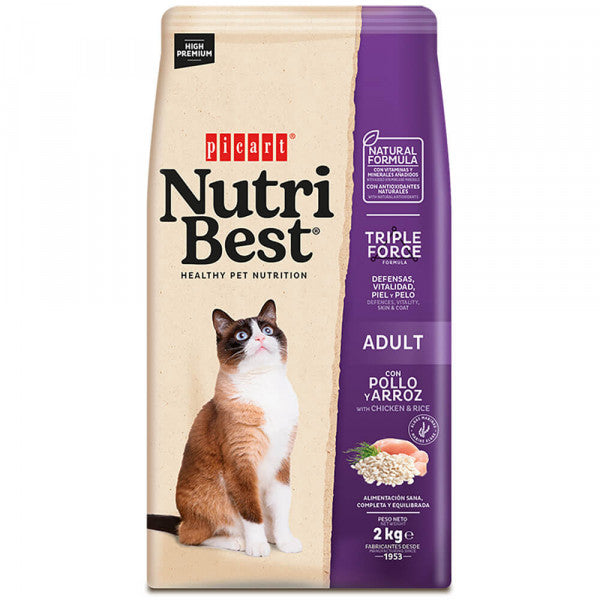 Picart Nutribest High Premium Gato Adulto - Frango E Arroz
