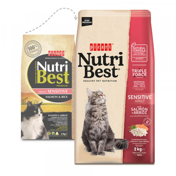 Picart Nutribest Premium - Gato Sensitive Salmão E Arroz