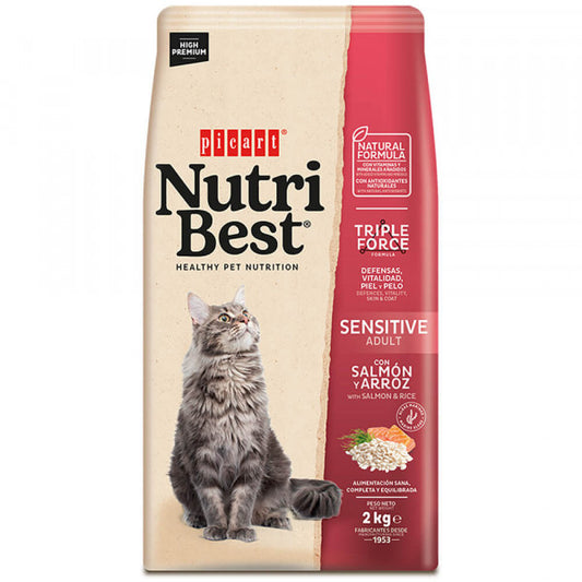 Picart Nutribest Premium - Gato Sensitive Salmão E Arroz