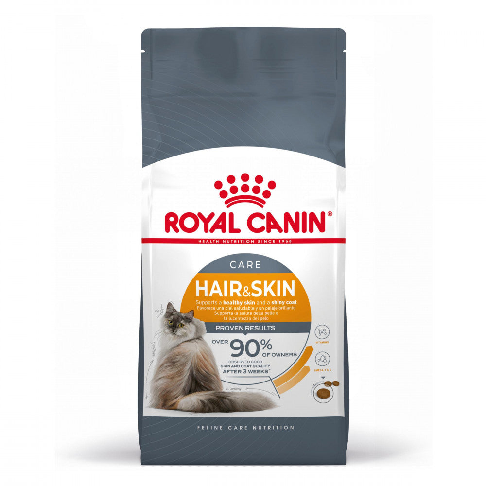 Royal Canin Hair & Skin Care - Ração seca para gato adulto com pelo e pele sensíveis