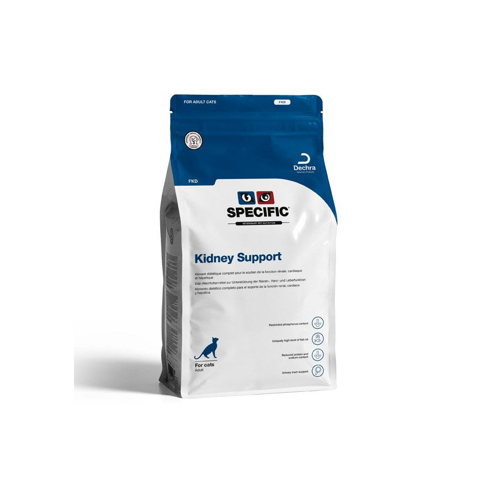SPECIFIC Kidney Support - Ração seca para gato para saúde cardíaca, renal e hepática