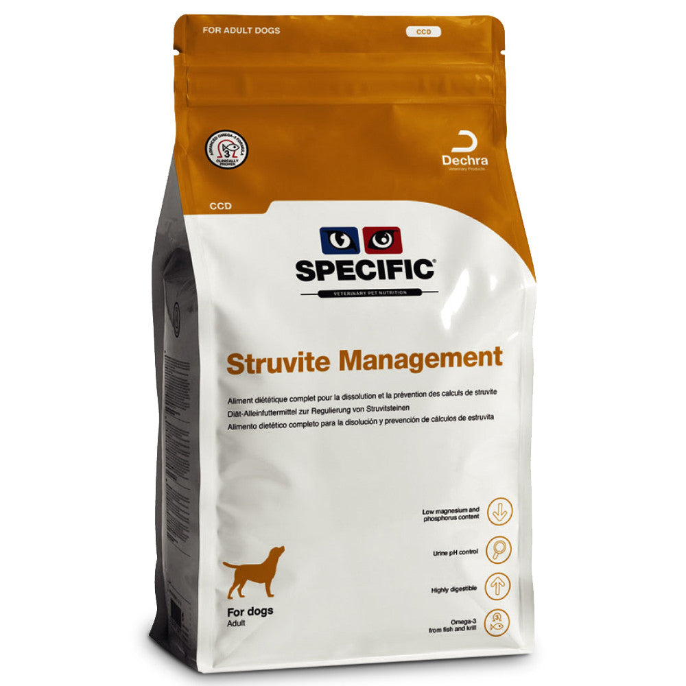 SPECIFIC Struvite Management - Ração seca para cão para dissolução de cálculos de estruvite