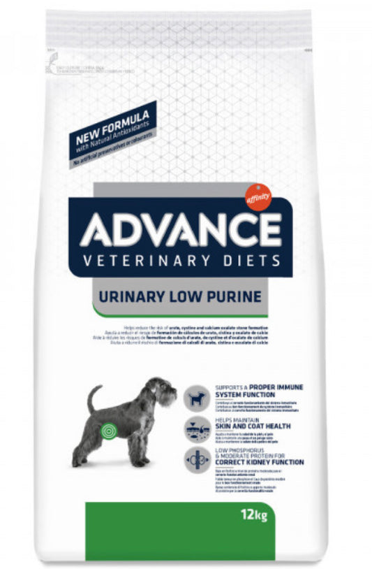 Advance Veterinary Diets Urinary Low Purine Cão Adulto 12kg
