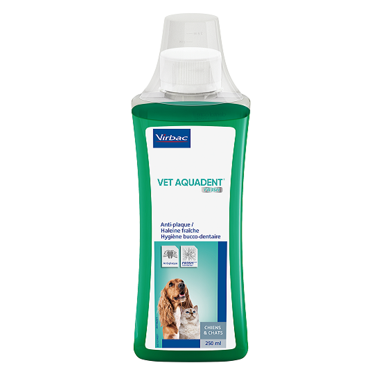 Virbac Vet Aquadent Elixir bucal para animais 250ML