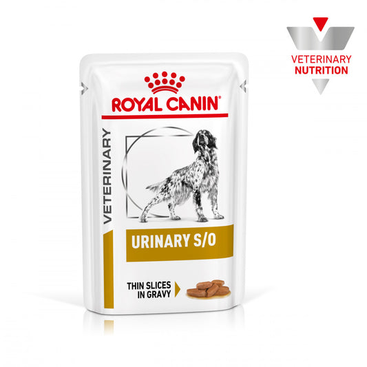 Royal Canin VET Urinary S/O - Alimento em molho para cão adulto com problemas urinários 12x100g