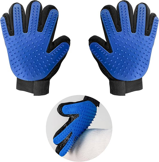 GAEVAZ® Embalagem de 2 luvas, remove pelos para cães e gatos de silicone