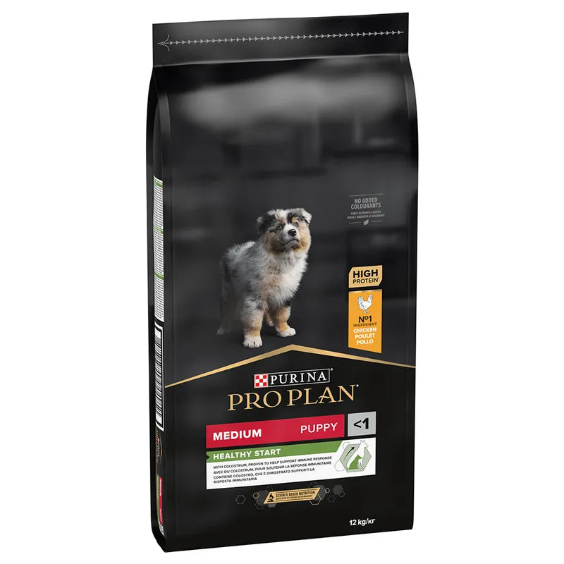 Pro Plan Healthy Start Medium Puppy - Ração seca para cachorro médio - Frango 12Kg