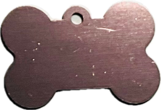 Placa personalizada de Identificação para cão (em formato de Osso)