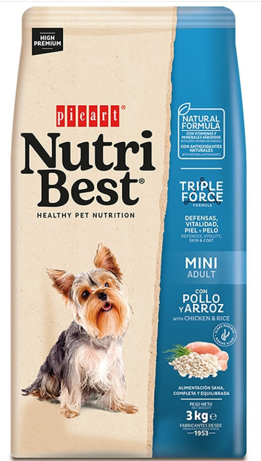 Picart Nutribest Premium Cão Mini Adulto - Frango E Arroz
