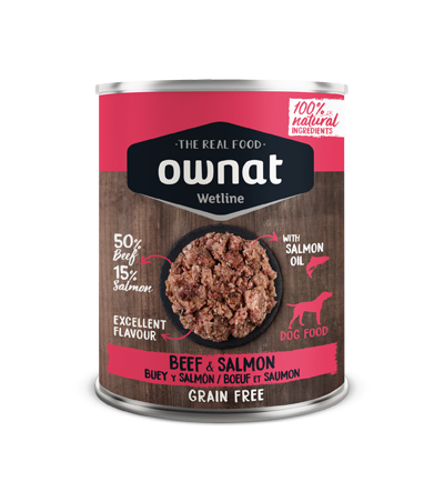 Wetline OWNAT WETLINE Beef and Salmon (DOG) 395g