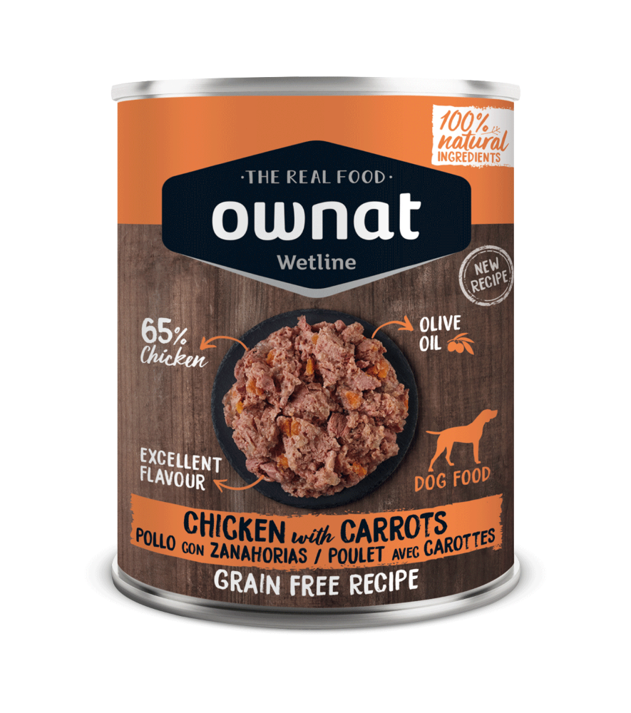 Wetline OWNAT WETLINE Chicken with Carrots (DOG) 395g