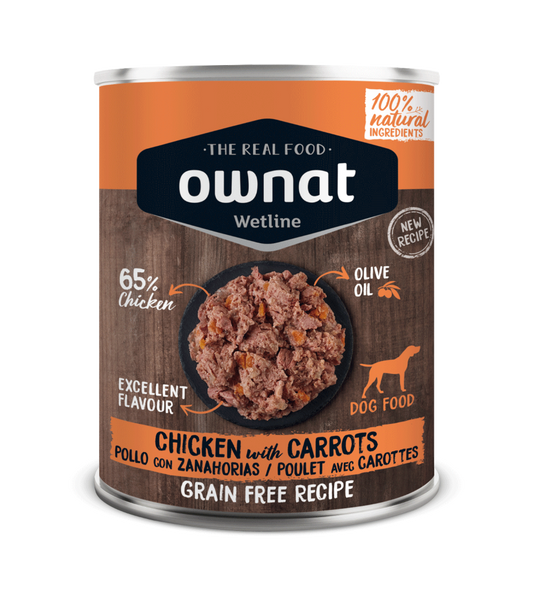 Wetline OWNAT WETLINE Chicken with Carrots (DOG) 395g
