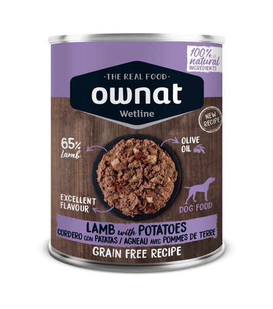 Wetline OWNAT WETLINE Lamb with Potatoes (DOG) 395g