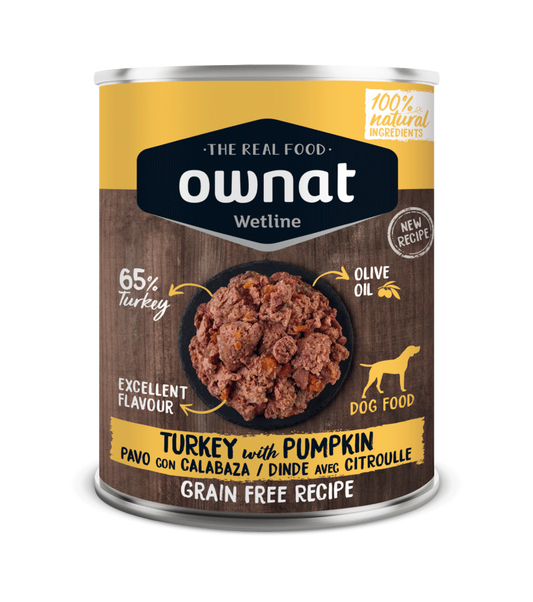 Wetline OWNAT WETLINE Turkey with Pumpkin (DOG) 395g