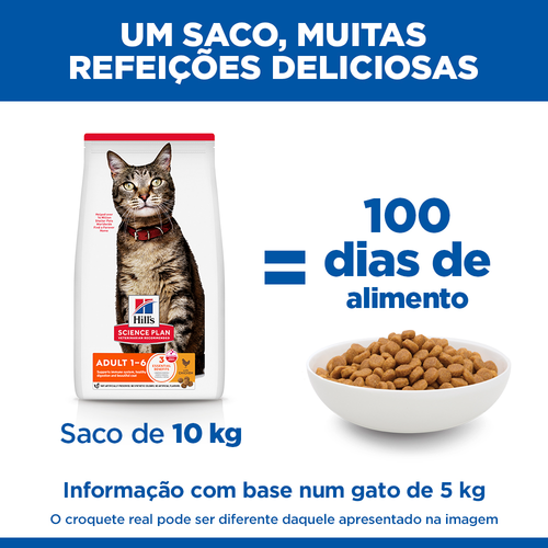 Hill's Adult - Ração seca para gato frango