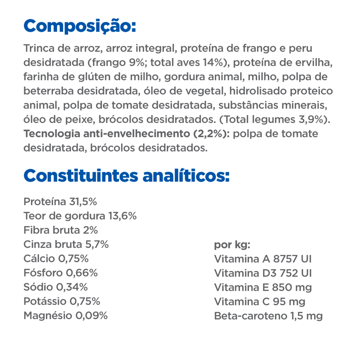 Multi-Benefit +Senior Health alimento seco para gato adulto maturo 7+