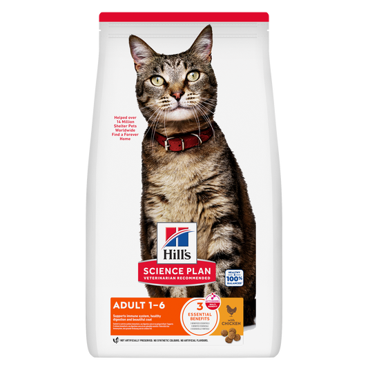 Hill's Adult - Ração seca para gato frango