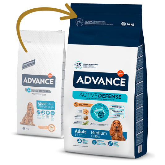 Advance Cão Medium Adulto - Frango E Arroz 14Kg