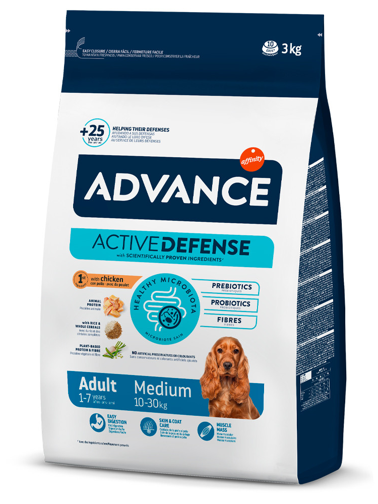Advance Cão Medium Adulto - Frango E Arroz 14Kg - imagem ilustrativa da gama