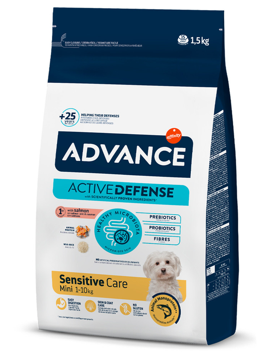 Advance Sensitive Cão Mini Adulto - Salmão - imagem ilustrativa da gama