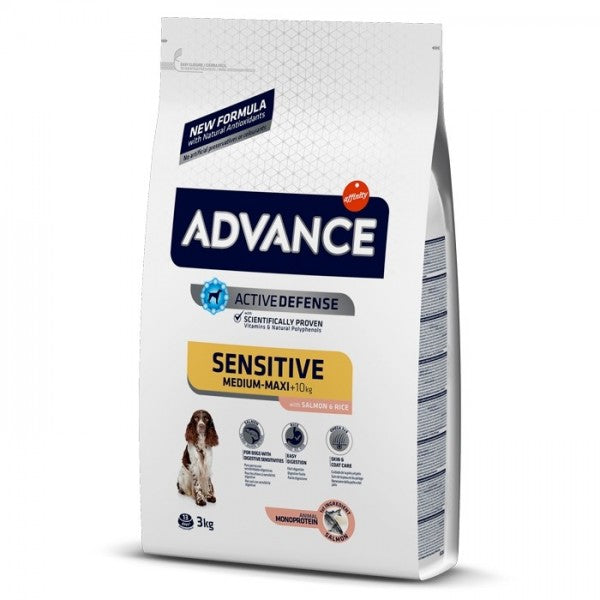 Advance Sensitive Cão Medium/Maxi Adulto - Salmão E Arroz