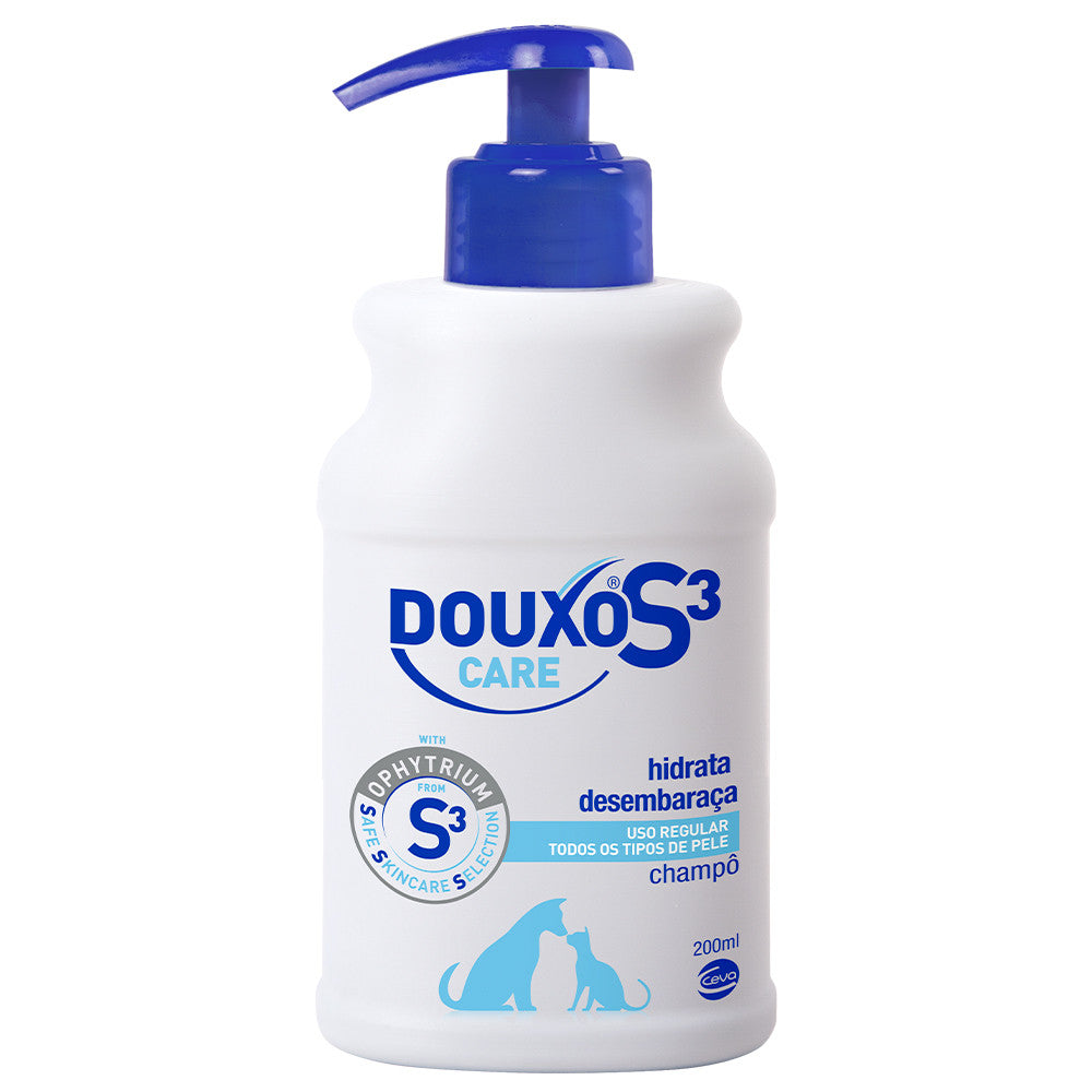 Champô hidratante e desembaraçador para cães e gatos - DOUXO S3 Care