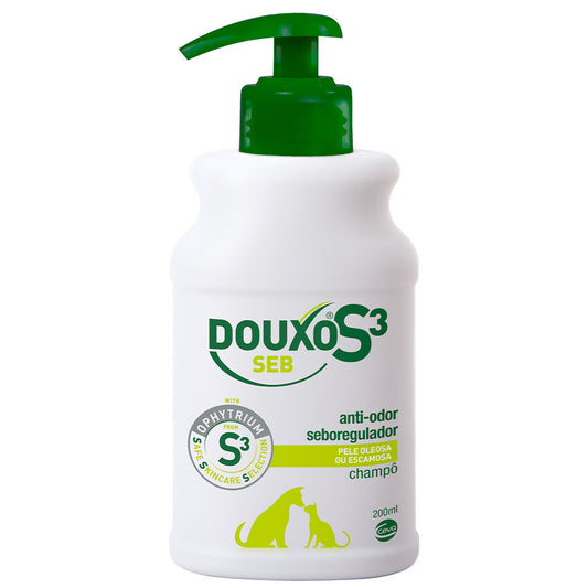 Champô para dermatites para cão e gato - DOUXOS3 Seb