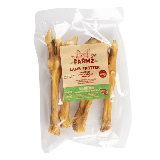 Perna de cordeiro natural para cão Farmz - Duvo Plus 4 Unidades