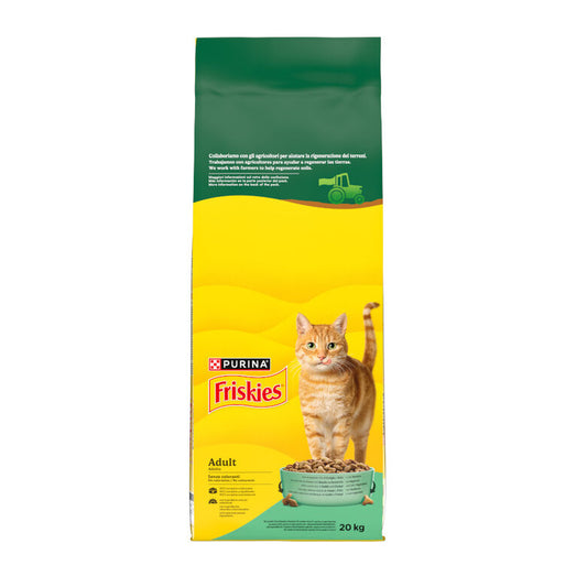 Purina Friskies para Gato Adulto Coelho, Frango & Legumes – Sabor Variado e Equilibrado