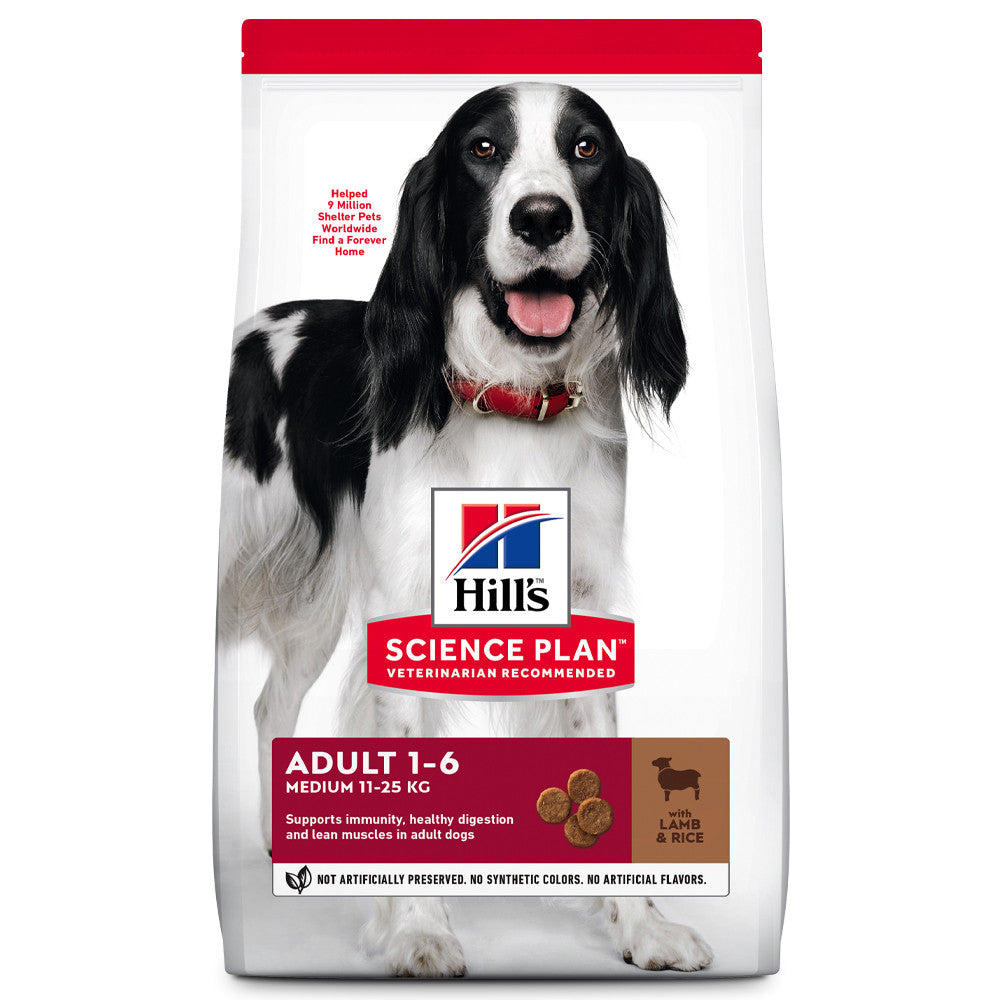 Hill's Adult Medium - Ração seca para cão de porte médio - Borrego e Arroz