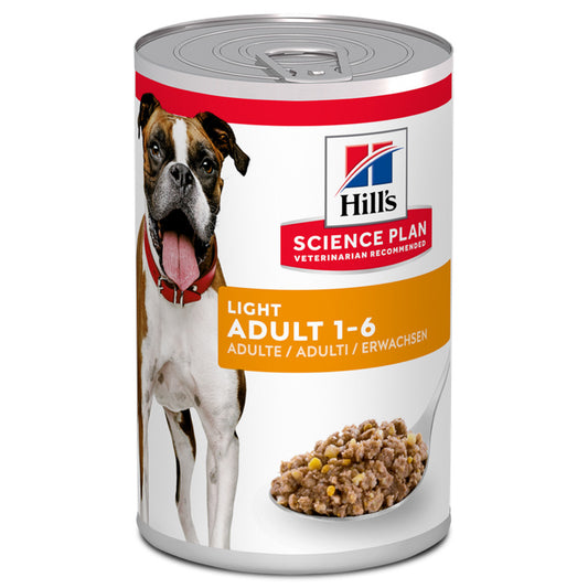 Hill's Light - Alimento em patê para cão adulto com excesso de peso - Frango