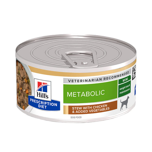 Hill's PD Canine Metabolic Mini - Alimento em molho para cão com excesso de peso - Frango e vegetais