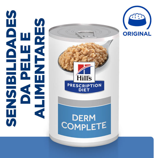 Hill's PD Derm Complete - Alimento em patê para cão com alergias