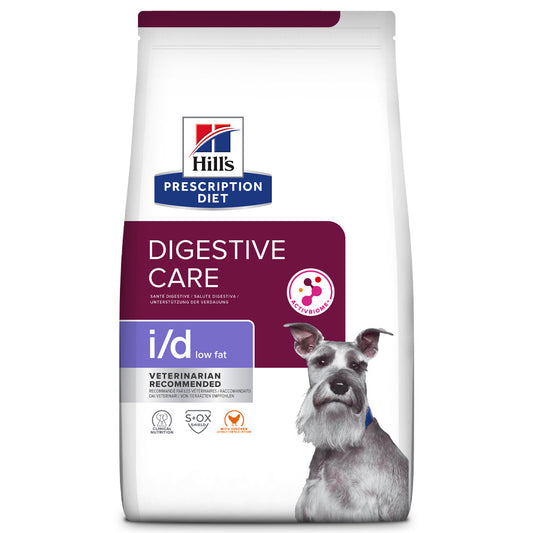 Hill's PD Digestive Care Low Fat i/d - Ração seca para cão para o cuidado digestivo e manutenção do peso