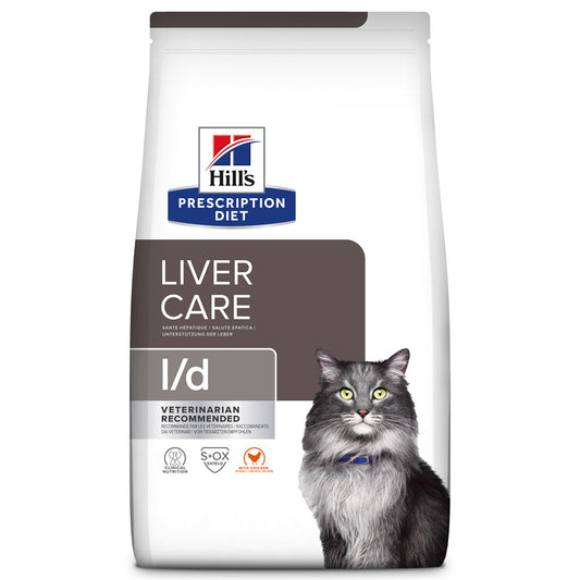 Hill's PD Liver Care l/d - Ração seca para gato para suporte da função hepática 1.5Kg