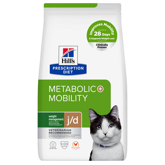 Hill's PD Metabolic + Mobility j/d - Ração seca para gato para controlo do peso - Frango