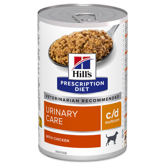 Hill's PD Urinary Care c/d Multicare - Alimento em patê para cão para suporte da saúde urinária - Frango 370g