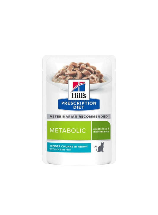 HILLS PD FELINE METABOLIC WEIGHTLOSS WITH OCEAN FISH 85g