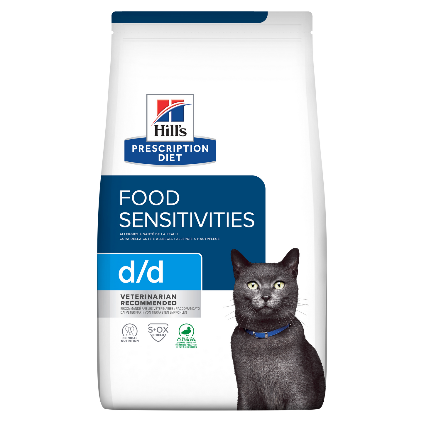 Hill's Prescription Diet d/d para Gato – Alimentação Dietética para Sensibilidades Alimentares