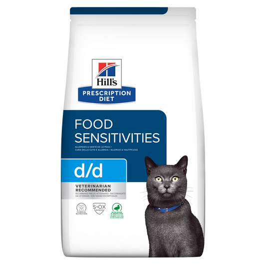 Hill's Prescription Diet d/d para Gato – Alimentação Dietética para Sensibilidades Alimentares