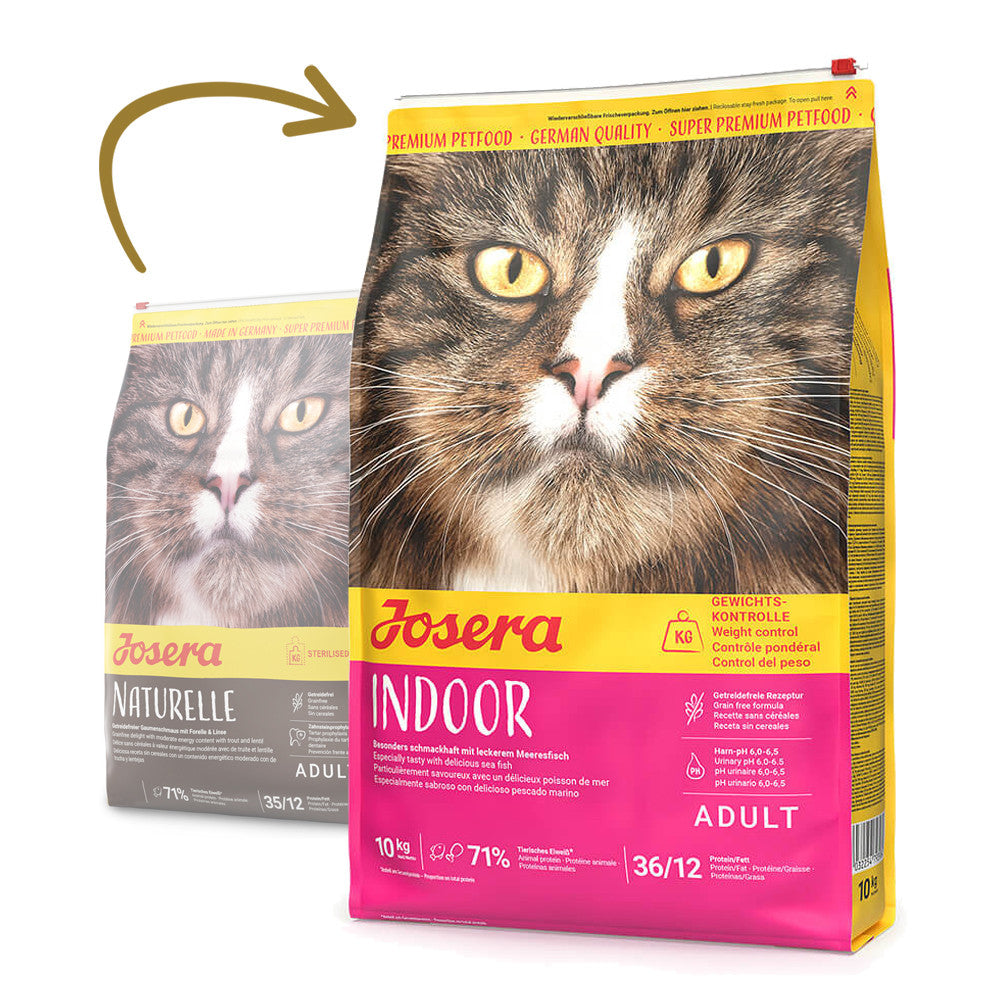 Josera Indoor - Ração seca para gato adulto esterilizado (em transiçao Josera Naturelle)