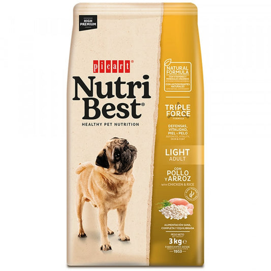 Picart Nutribest High Premium Light Cão - Frango E Arroz